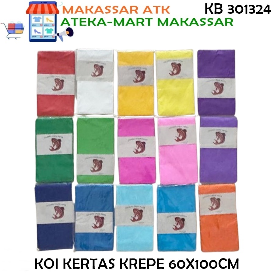 

[1PCS] KOI KERTAS CREPE 60X100CM DIY CRAFTING DEKORASI PARTY
