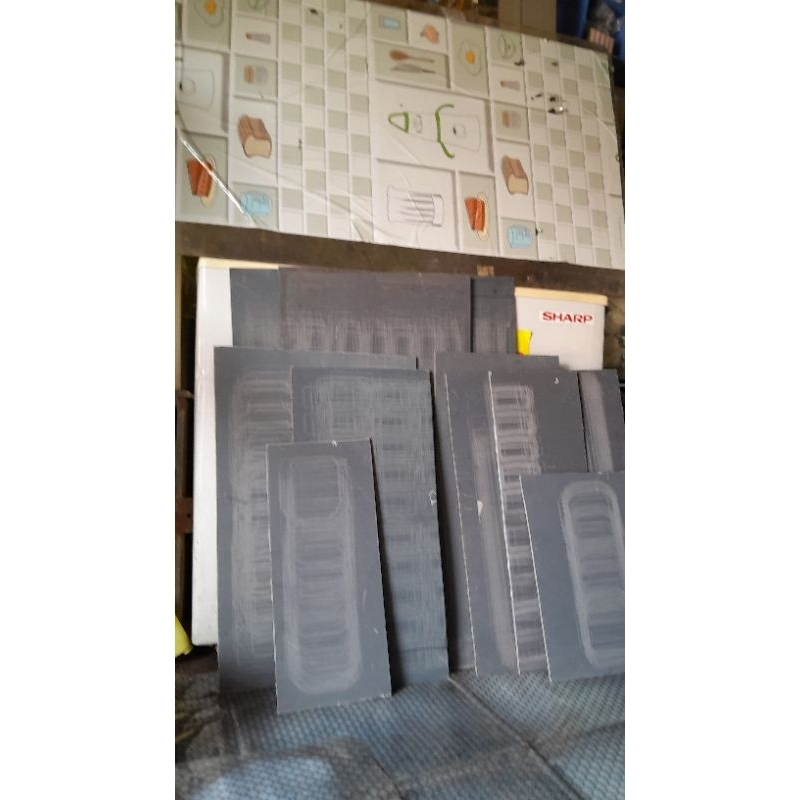 Plat Pvc Lembaran 40cm x 60cm tebal 2mm