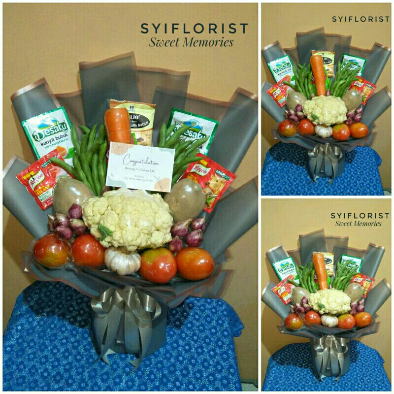 

BUKET SAYUR MIX BUMBU KEMASAN UNTUK HADIAH WISUDA, ULTAH, HARI IBU, HARI GURU, DLL