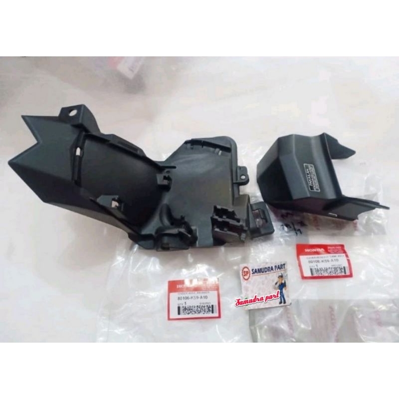 Cover tabung air radiator set slebor kolong Vario 125 Vario 150 original ori Honda
