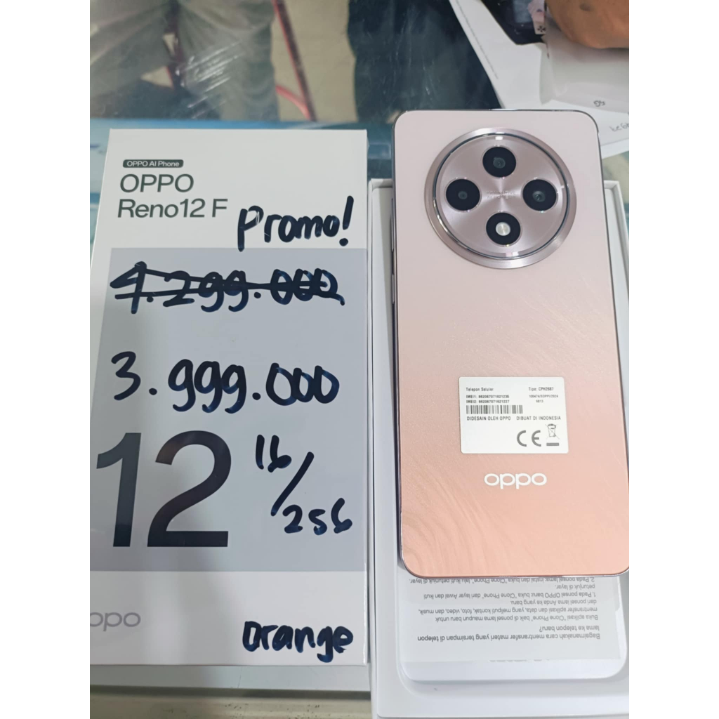 oppo reno 12f series 4G ram16/256GB