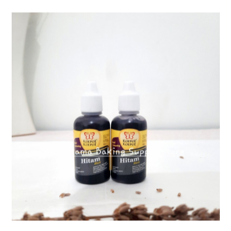 

KOEPOE Food Coloring Pewarna Makanan HITAM BLACK Kupu Kupu