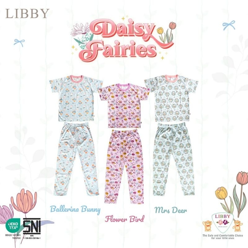 JUNAQU || Setelan Libby Daisy Fairies // Oblong Libby // Libby Baby Anak Perempuan