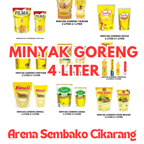 

(BISA COD) PROMOO MINYAK 2 LITER & 4 LITER ARENA SEMBAKO CIKARANG