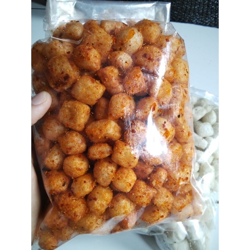 

Cimol Kering Exstra pedas daun jeruk 250gram