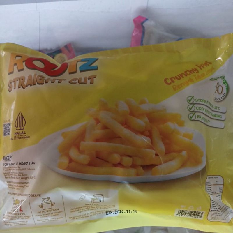 

ROOTZ STRAIGHT CUT CRUNCHY FRIES 400 GRAM