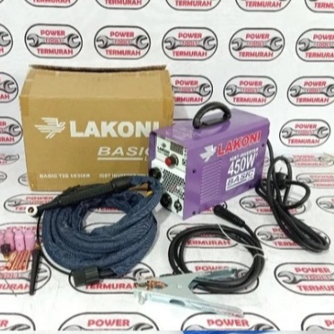 Mesin Las Inverter Argon 450 Watt BASIC TIG 163 IXR LAKONI / Trafo Las Argon BASIC TIG 163IXR