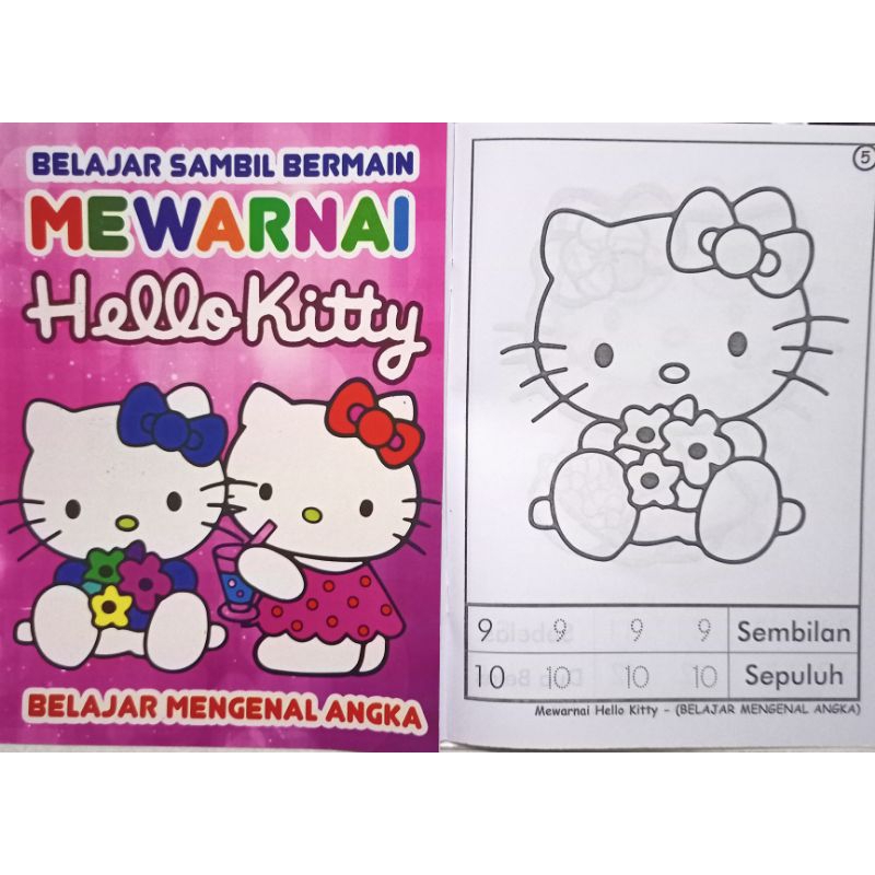 Buku Besar Belajar Latihan Mewarnai Gambar Karakter Kartun