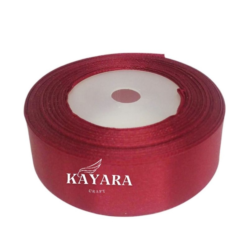 

Pita Satin Saten 2,5cm MARUN Per Rol