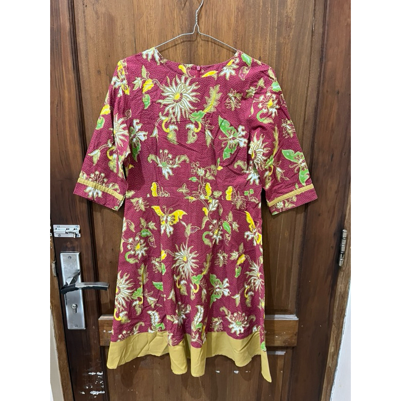 preloved midi dress batik