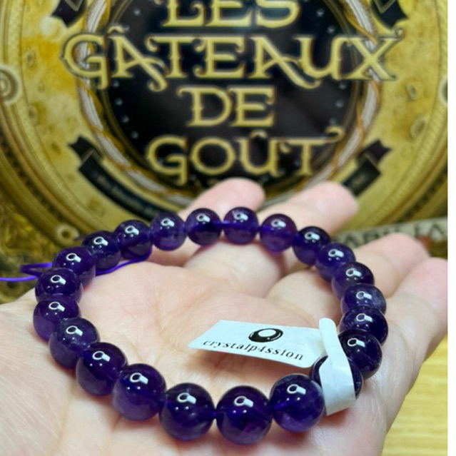 Gelang Amethyst uruguay 8mm