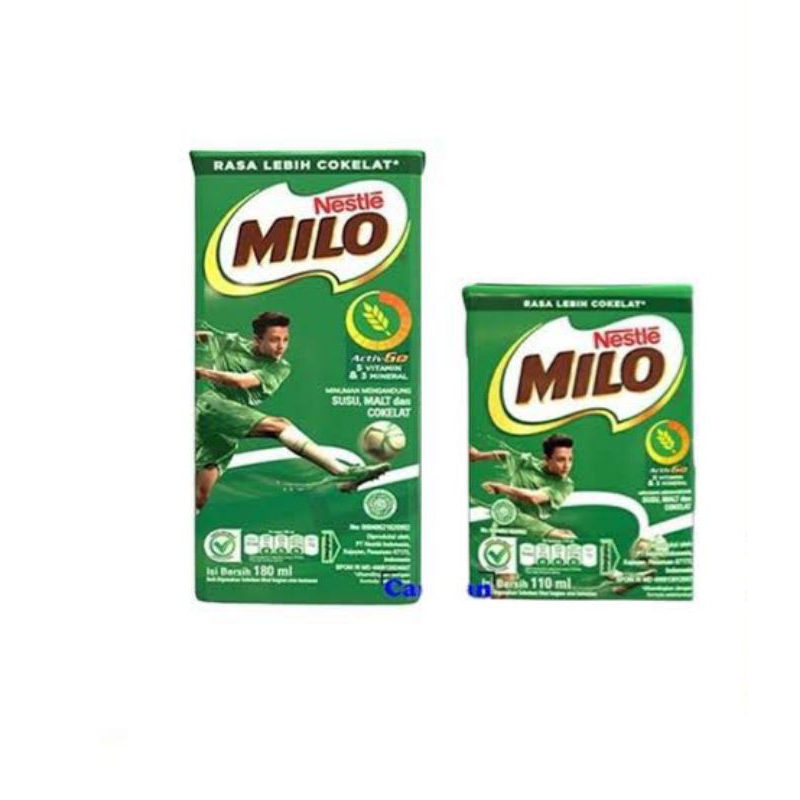 

Milo Susu Uht Rasa Malt Cokelat 110ml/180ml