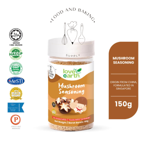 

Love Earth Mushroom Seasoning Kaldu Jamur 150g - 100% Natural, Tanpa MSG, dan Pengawet