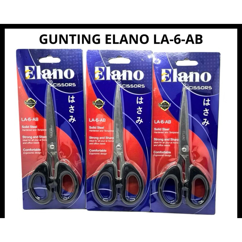 

Gunting Murah Stainless Sedang ELANO LA-6-AB / Scissors (1 pcs)