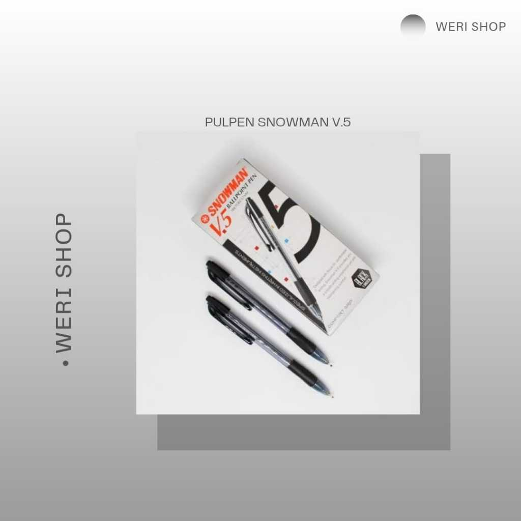 

PULPEN SNOWMAN V.5 HITAM (1 PAK ISI 12 PCS)