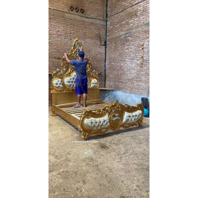 set dipan mewah kayu jati