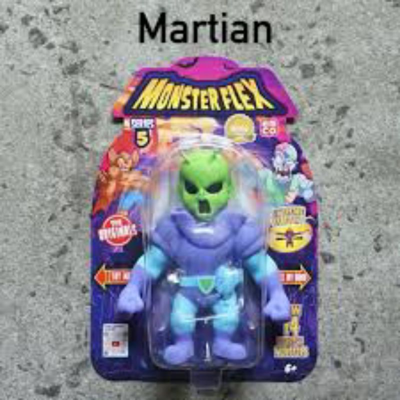Monster Flex SERIES 5 MARTIAN ALIEN VARIAN EMCO MONSTERS STRETCHY SERI LIMA stretch mainan monster k