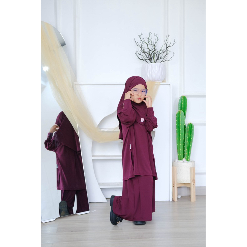RB Almahyra kids-(FREE HIJAB) Mecca Oneset 3in1