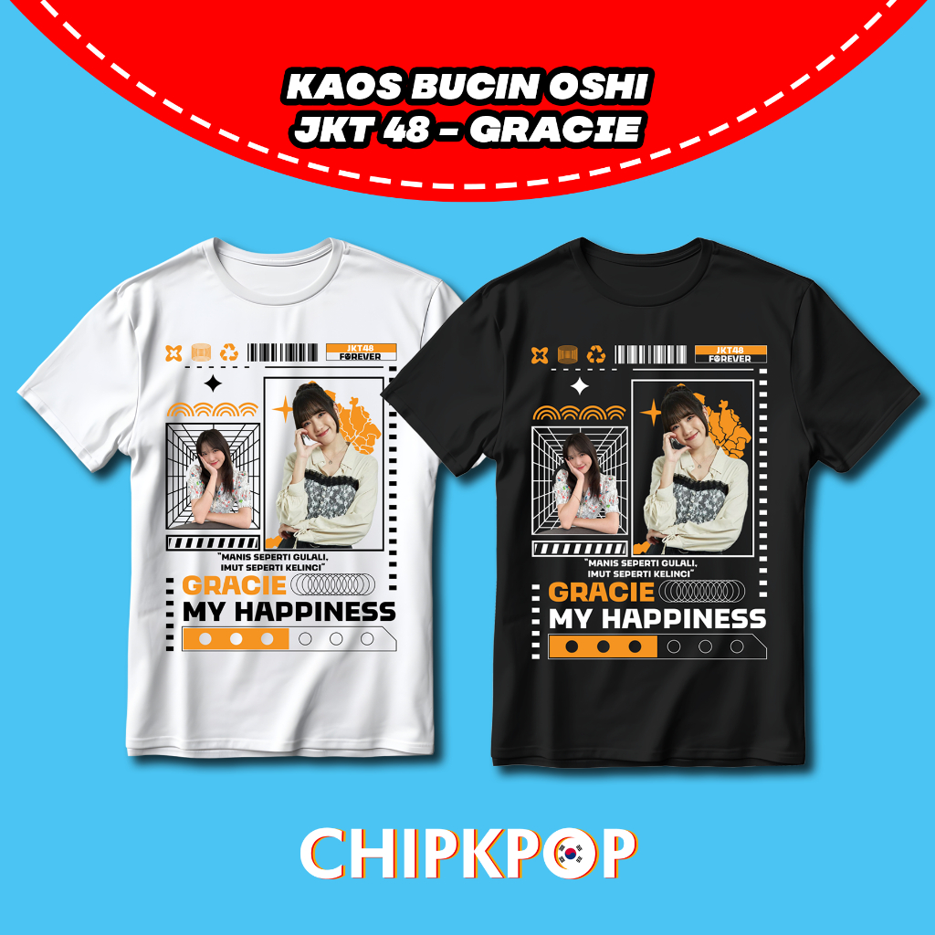 KAOS OSHI GRACIE JKT 48 FANMADE BISA COD I KAOS JKT 48 OSHI GRACIE I GRACIE JKT 48 KAOS HITAM DAN PU
