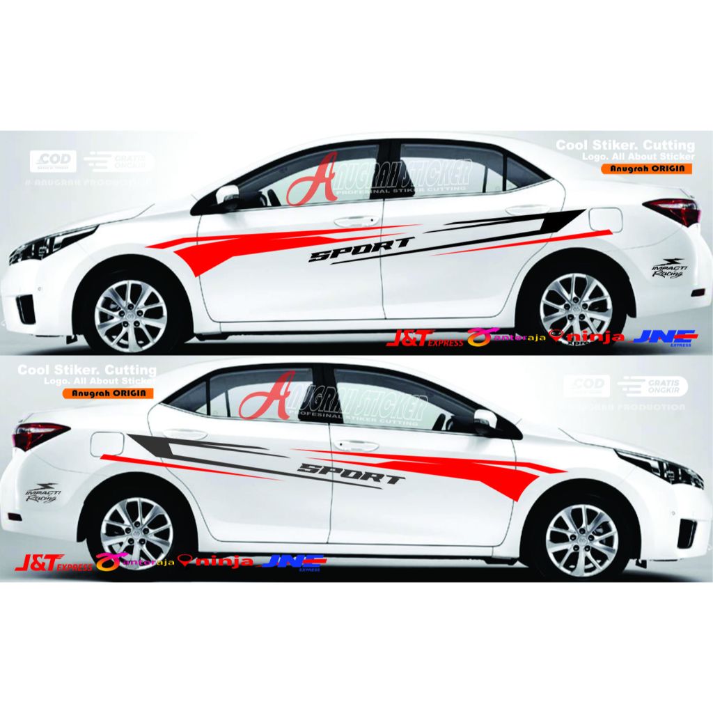 Terbaru stiker mobil sedan Toyota Corolla  stiker mobil corolla All tipe