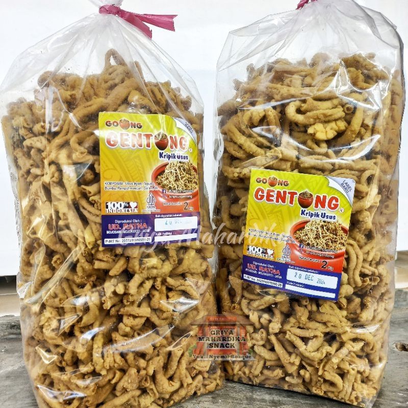 

[1/2kg] Keripik Usus Ayam Crispy Tepung Gurih Original Cap Gentong