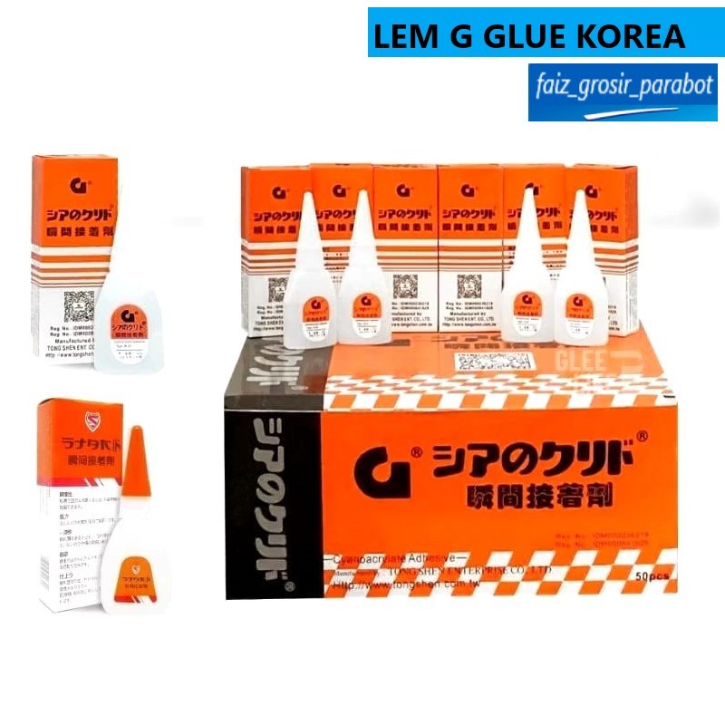 

Lem G Korea Ori Super Glue Cair Lem Setan