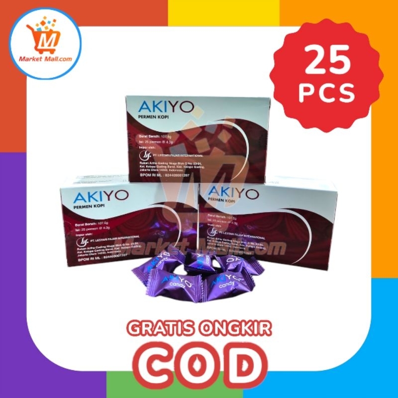 

Permen Akiyo Candy Original Rasa Kopi X Ginseng 1 Box 25 Pcs