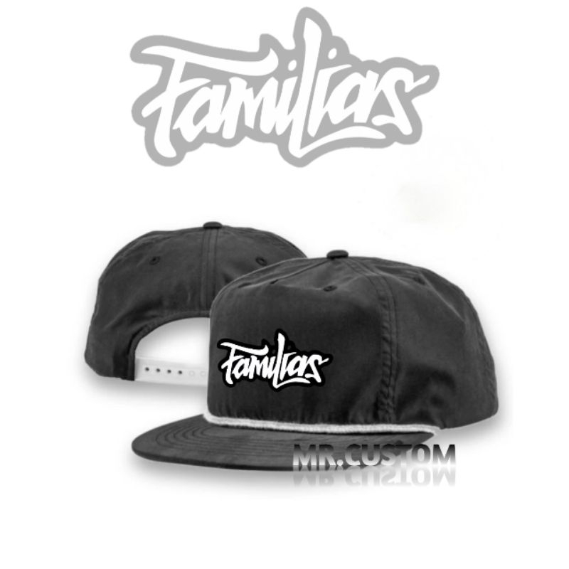 Topi Snapback Classic Casual Lokal Brand/ RopeHat Skena Vintage Familias/ Snapback Klasik Oldskool P