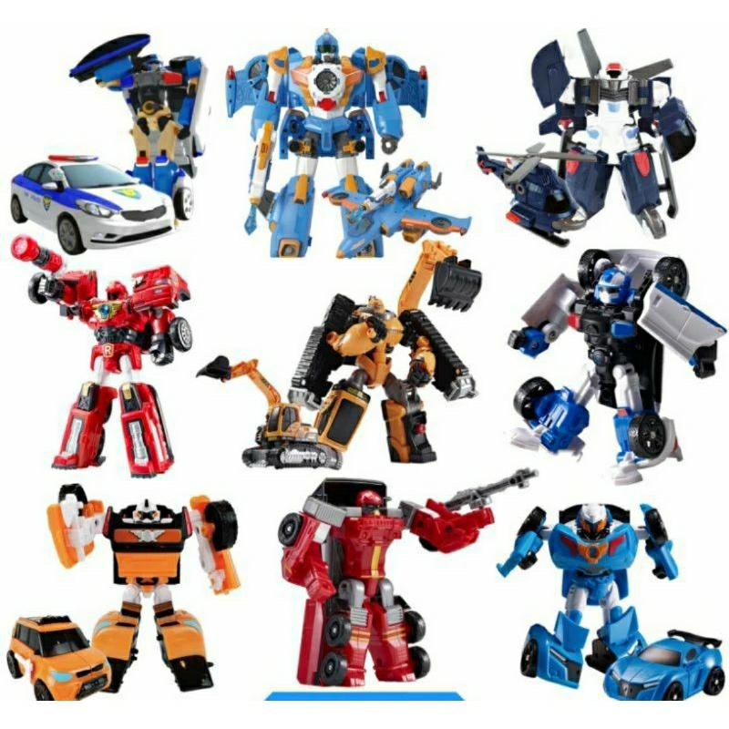 Mainan Anak Robot Berubah Mobil Pesawat Helikopter/ Mainan Robot 2in1 Tooboot Gen 2