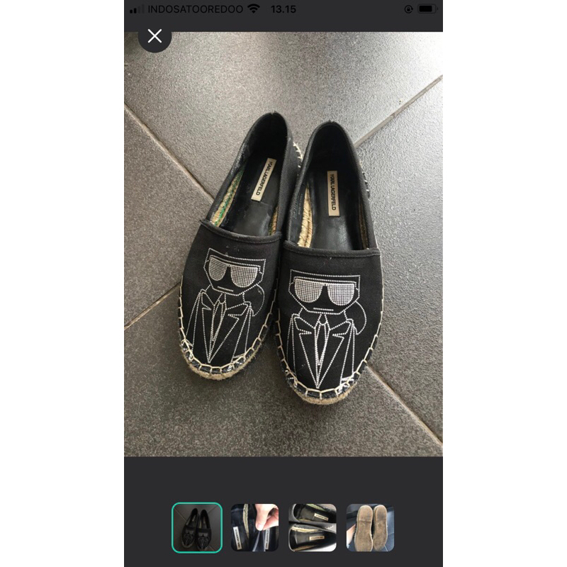 Karl Lagerfeld Espadrilles Shoes 100% AUTHENTIC