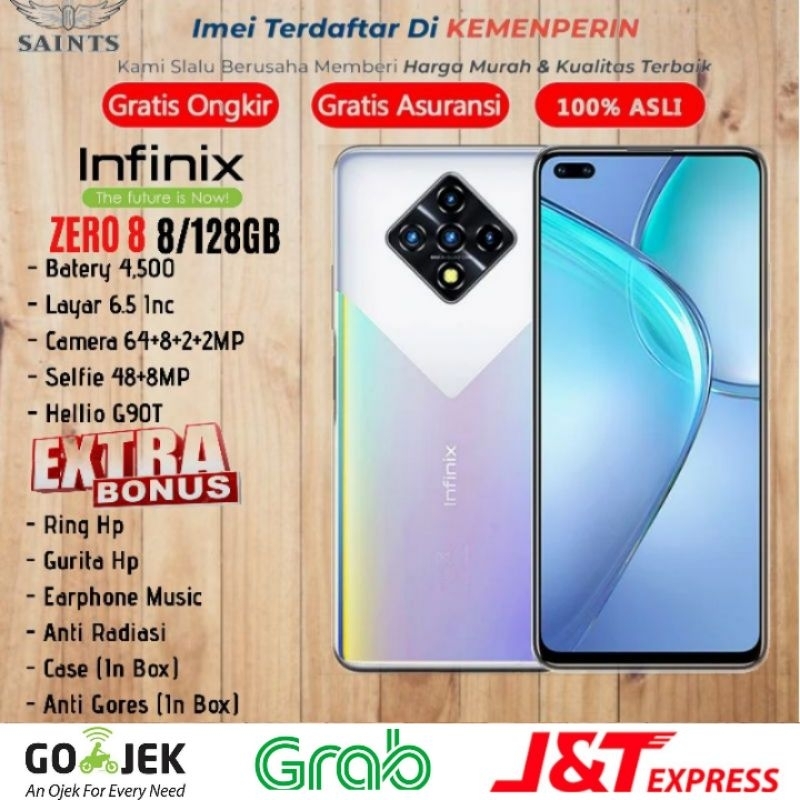 Infinix Zero 8 Ram 8GB Rom 128GB 8/128 Garansi Resmi Infinix 1 Tahun