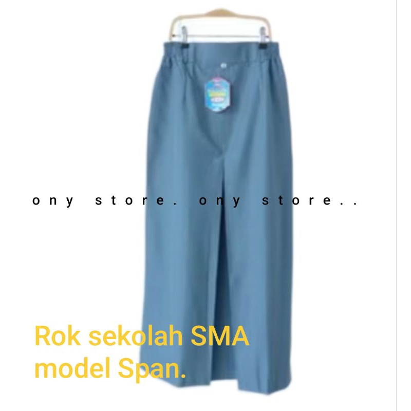 SERAGAM SEKOLAH ANAK SMA/ TOK PANJANG SMA/rok sekolah model span/rok abu abu/serangan sekolah