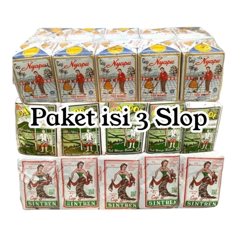 

PAKET 3 SLOP TEH KHAS SOLO ( NYAPU GARDOE SINTREN) Murah
