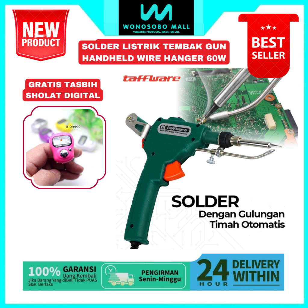 [BISA COD] Solder Tembak Listrik Timah Otomatis 60 Watt Iron Automatic 60W / 150W Solder Timah Otoma