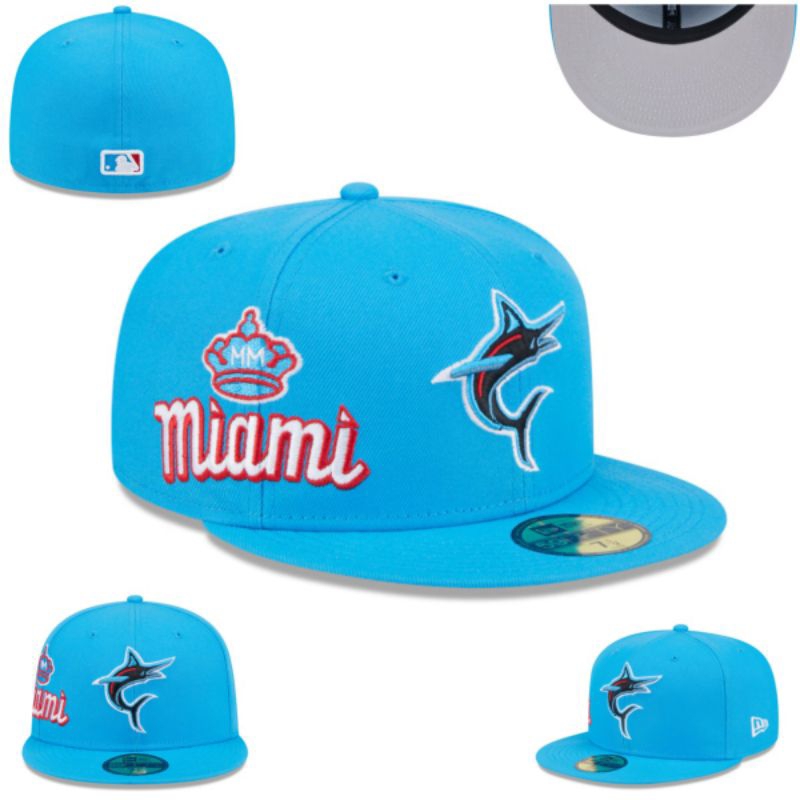 Cap Snapback Fitted MLB Florida Marlins