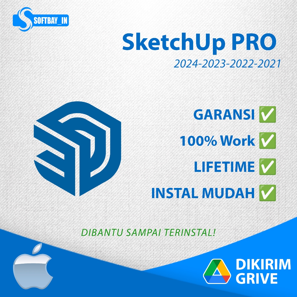 Mac - Sketchup Pro Baru/Lama Full Version 2024 2023 2022 2021 2020 SOFTBAY_IN
