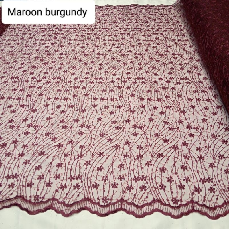 bahan kain tile akar payet / kain tile akar sekuin. tile bling bling