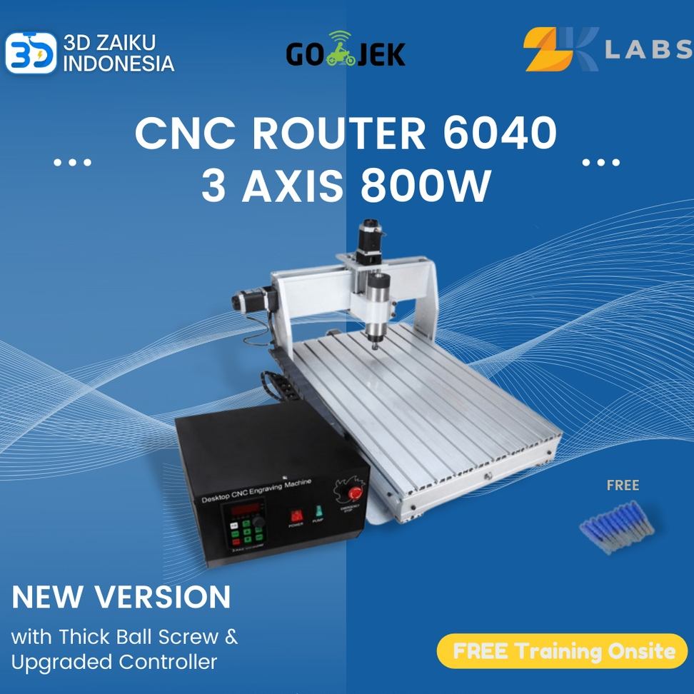 CNC Router 6040 Mini Mesin CNC PCB Milling 600*400*75 mm with Spindle