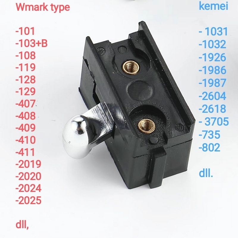 saklar kemei dan wmark buat potong rambut chars kemei Type km-1031,km-1032,km-1926,km-1986,km-1987,k