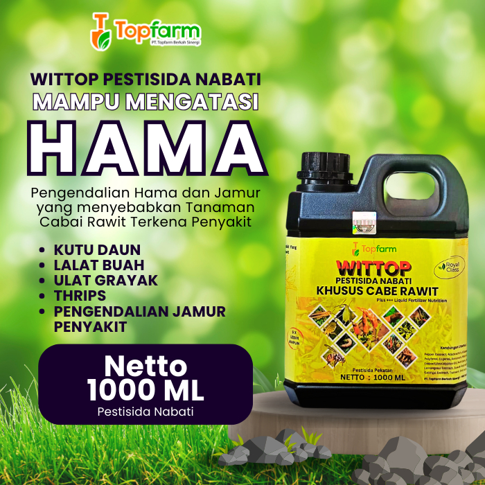 Pestisida Topfarm / Insektisida Untuk Cabe Rawit / Insektisida Tanaman Cabe Rawit / Insektisida Naba