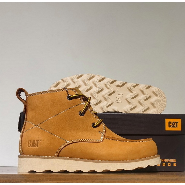 Original Caterpillar Genuine Leather Men Boot Shoes 12091037