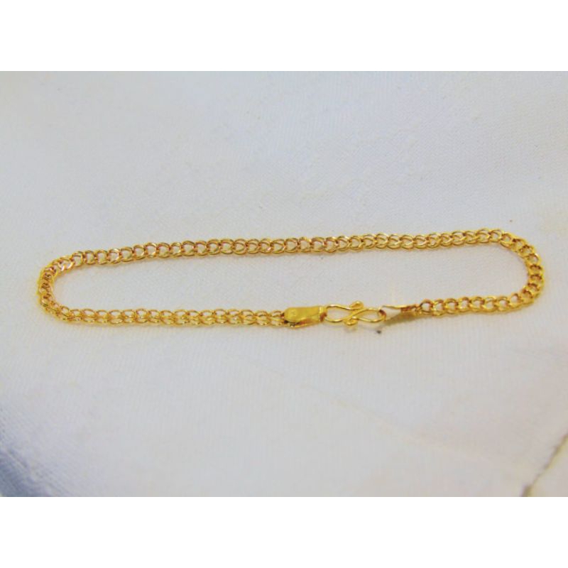 Gelang Emas Muda Wanita/ Gelang Emas Anak/Dewasa / Gelas Emas 2gr
