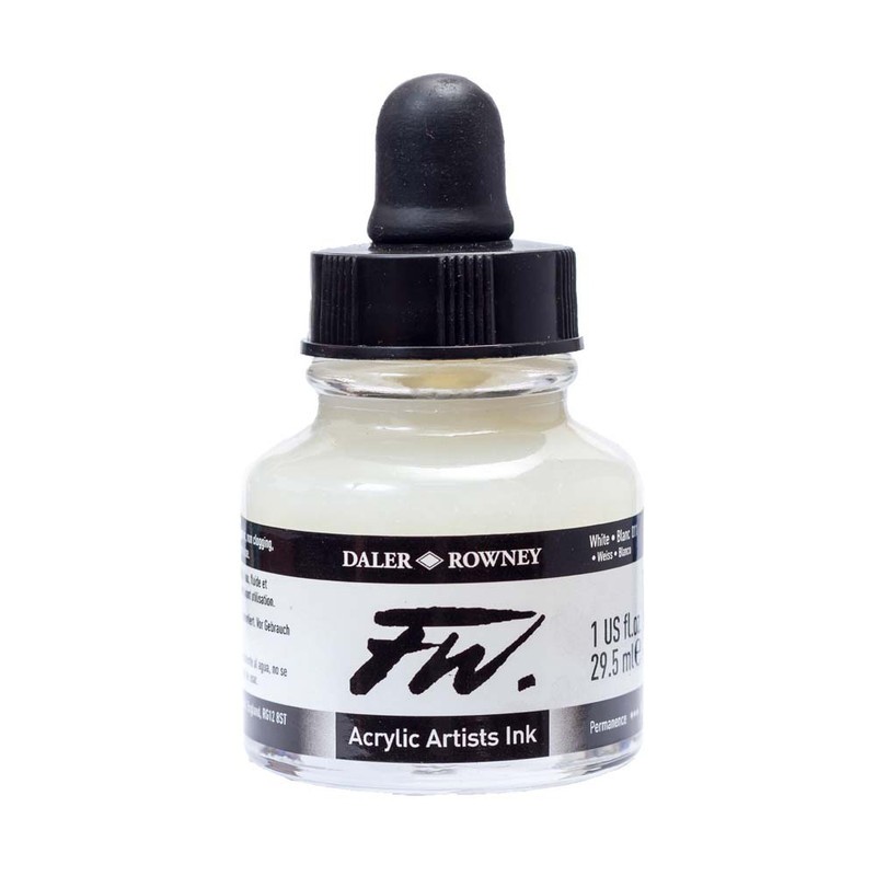 

Daler Rowney Fw Ink 29.5Ml White, Black & Grey Series