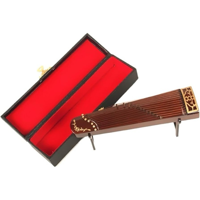 Miniatur alat musik musical instrument chinese GuZheng kayu