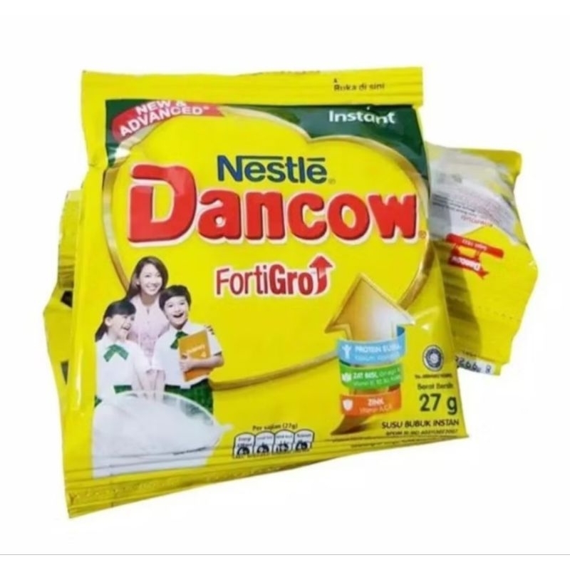 

DANCOW FORTIGRO SUSU BUBUK INSTAN 26gr 1 RENCENG 10 SACHET