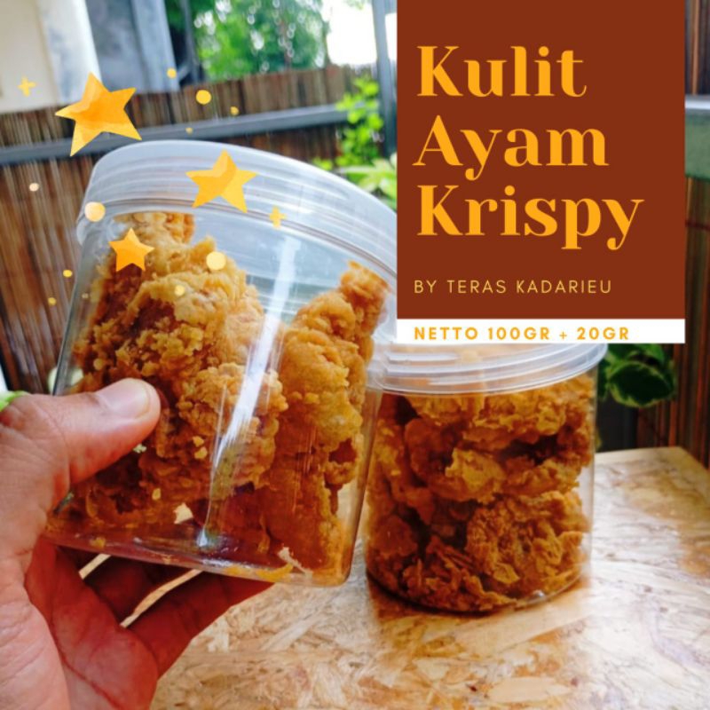 

Kulit Ayam Krispy 100gr + Ekstra 20gr Renyah Gurih Original Depok.