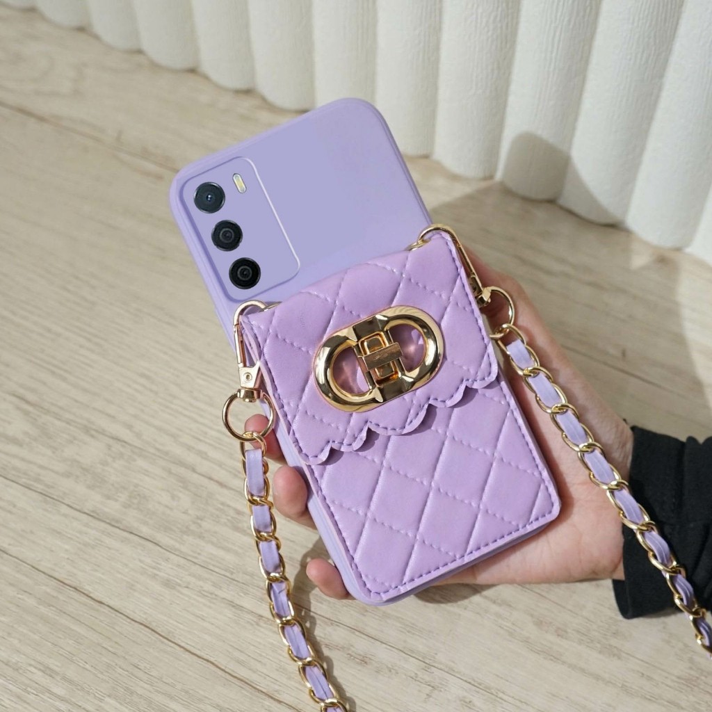 [DOMPET] Softcase Dompet New Di*r Elegan Murah For Type Oppo A16 Oppo A16k Oppo A16e Oppo A54s Sling