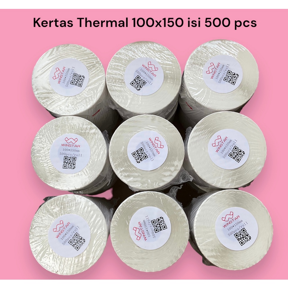 

KODE PRODUK ZVTYZ4974 Kertas Thermal Label Barcode RollLipat isi 5 pcs ukuran A6 1 x 15 mm Thermal Paper ORIGINAL