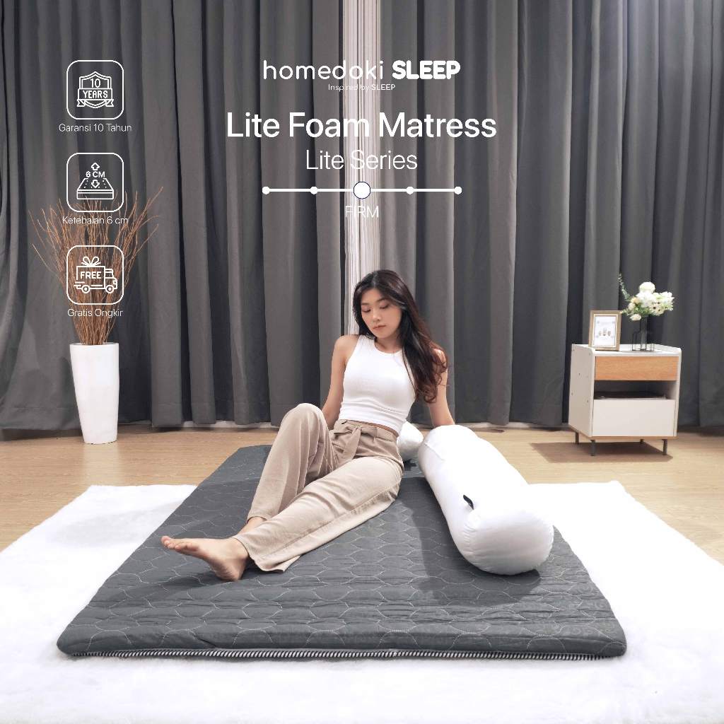Homedoki FoamLite  Series/ Kasur Busa / Matras Kasur / Kasur Lantai / kasur busa 120x200 /100x200 / 