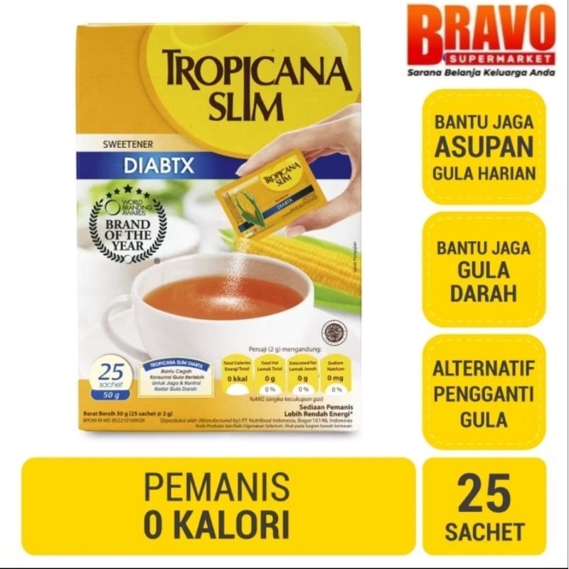 

Tropicana Slim DIABTX 25 Sachet 45g